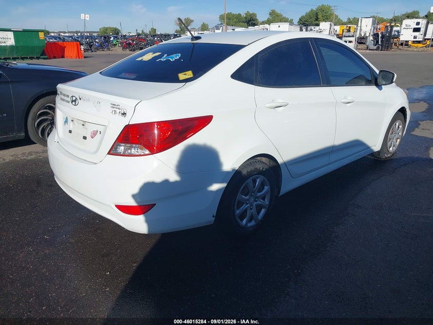 Vin: kmhct4ae5du331107, lot: 46514675, hyundai accent gls 20134