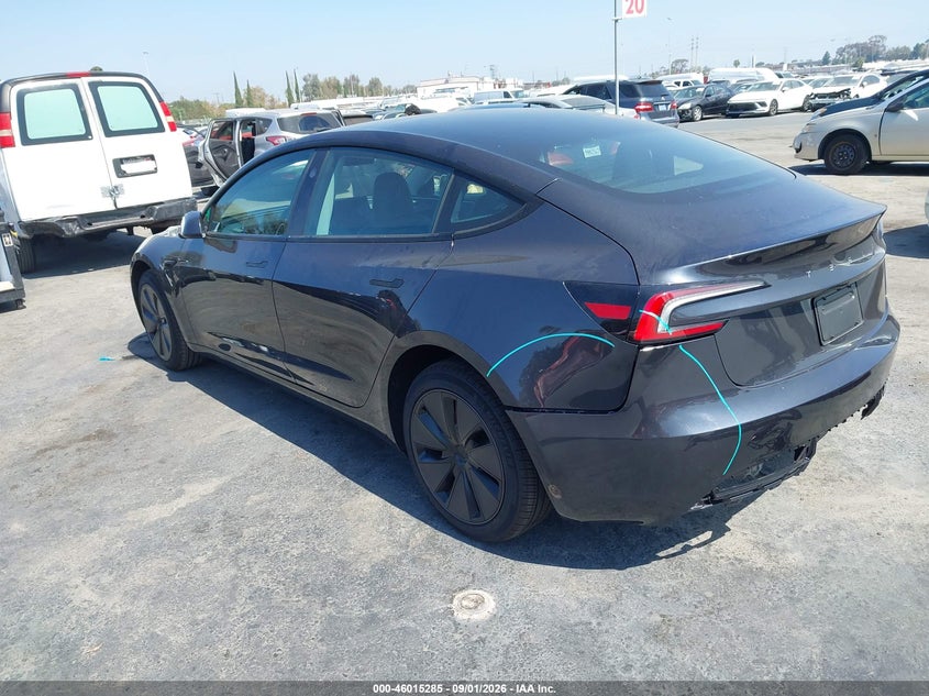 TESLA MODEL 3 2025 VIN 5YJ3E1EA5SF083368