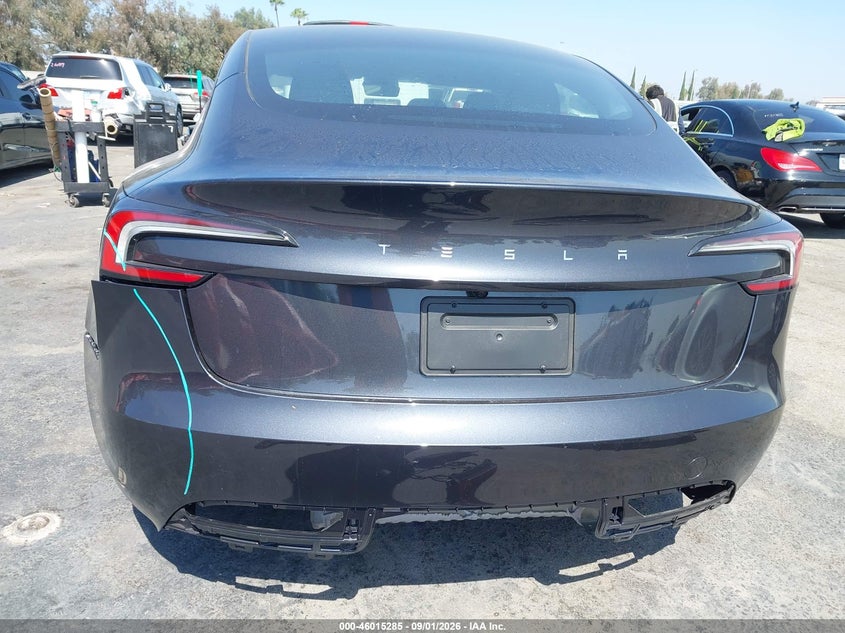 TESLA MODEL 3 2025 VIN 5YJ3E1EA5SF083368