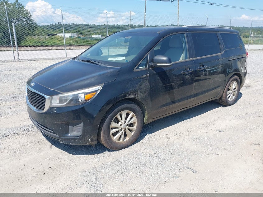 Vin: kndmb5c16g6111091, lot: 46514679, kia sedona lx 20162