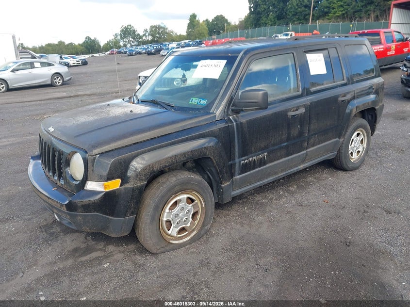 Vin: 1c4njrbb2cd638270, lot: 46514694, jeep patriot sport 20122
