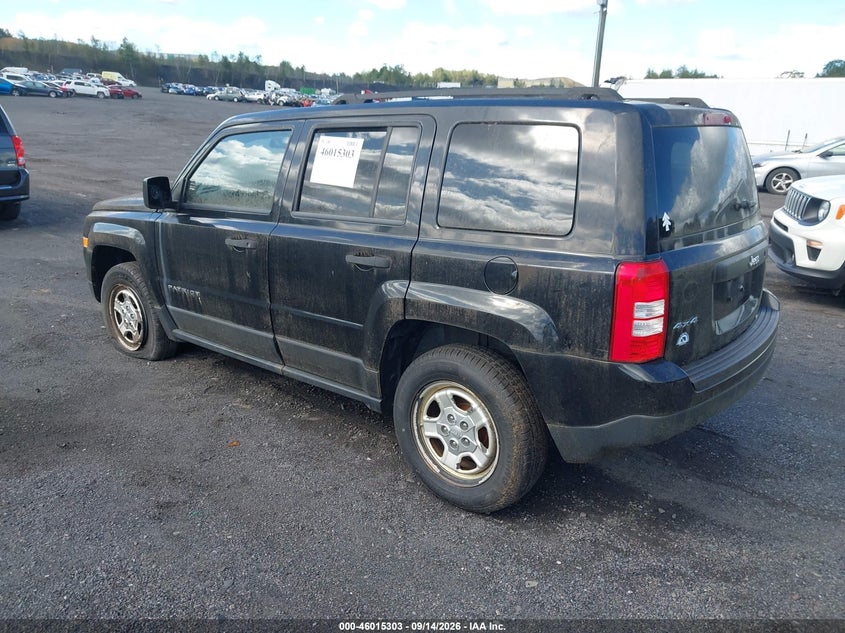 Vin: 1c4njrbb2cd638270, lot: 46514694, jeep patriot sport 20123