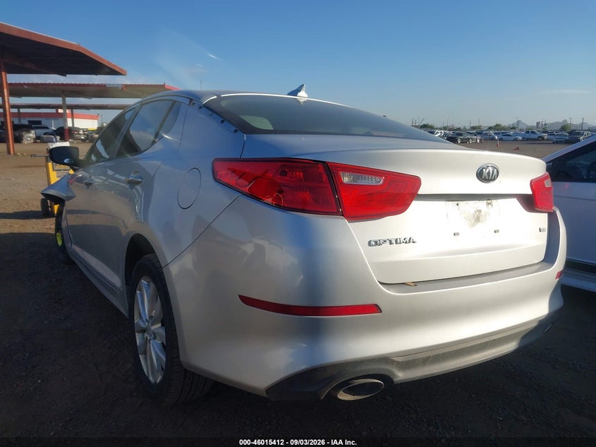 Vin: 5xxgm4a76eg327207, lot: 46514803, kia optima lx 20143
