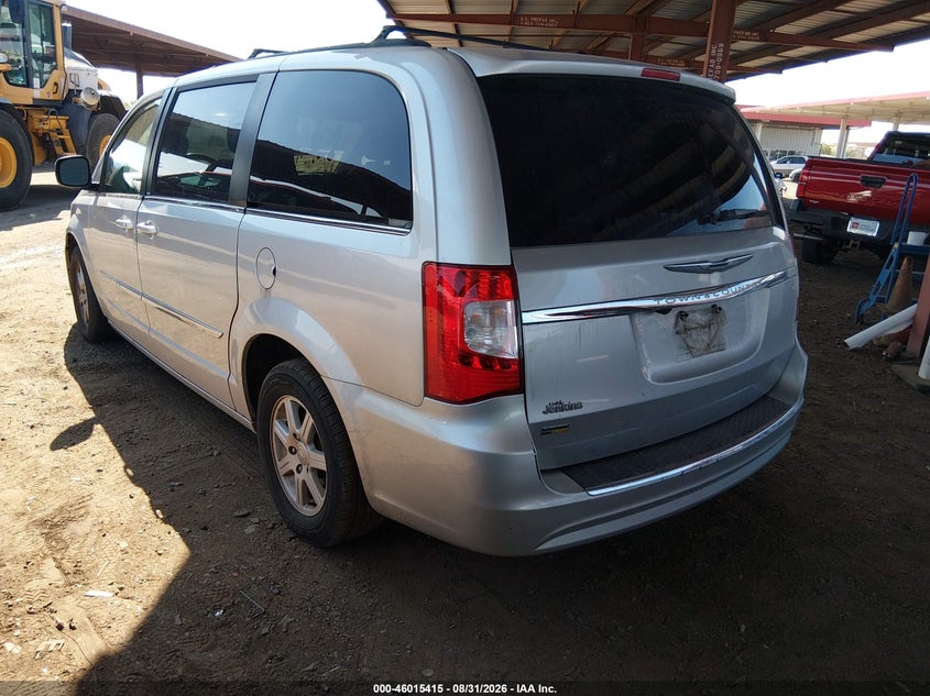 Vin: 2c4rc1bg2cr223309, lot: 46514806, chrysler town & country touring 20123