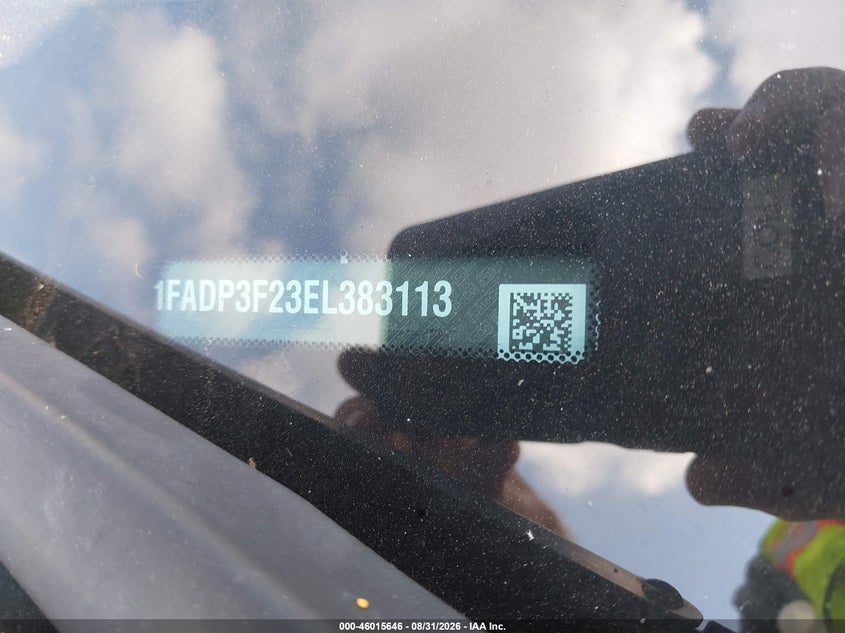 FORD FOCUS 2014 VIN 1FADP3F23EL383113