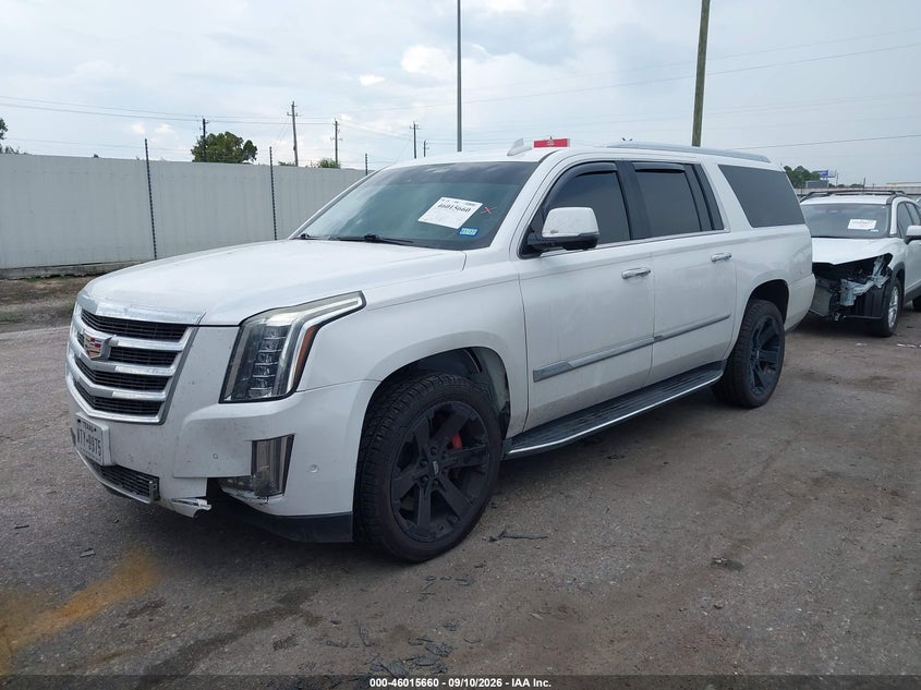 Vin: 1gys4hkj6hr158670, lot: 46515051, cadillac escalade esv luxury 20172