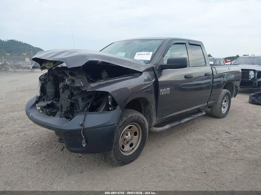 Vin: 1c6rr7ft4js215787, lot: 46515093, ram 1500 tradesman  4x4 6'4 box 20182