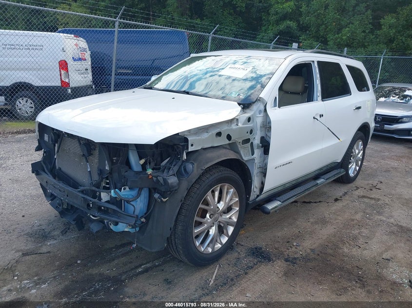 2014 Dodge Durango, Front End, IAAI, VIN 1C4RDJEG9EC537219 — photo 2