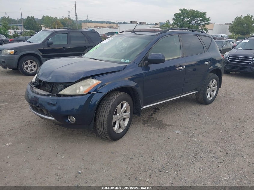 NISSAN MURANO 2007 VIN JN8AZ08W77W644156