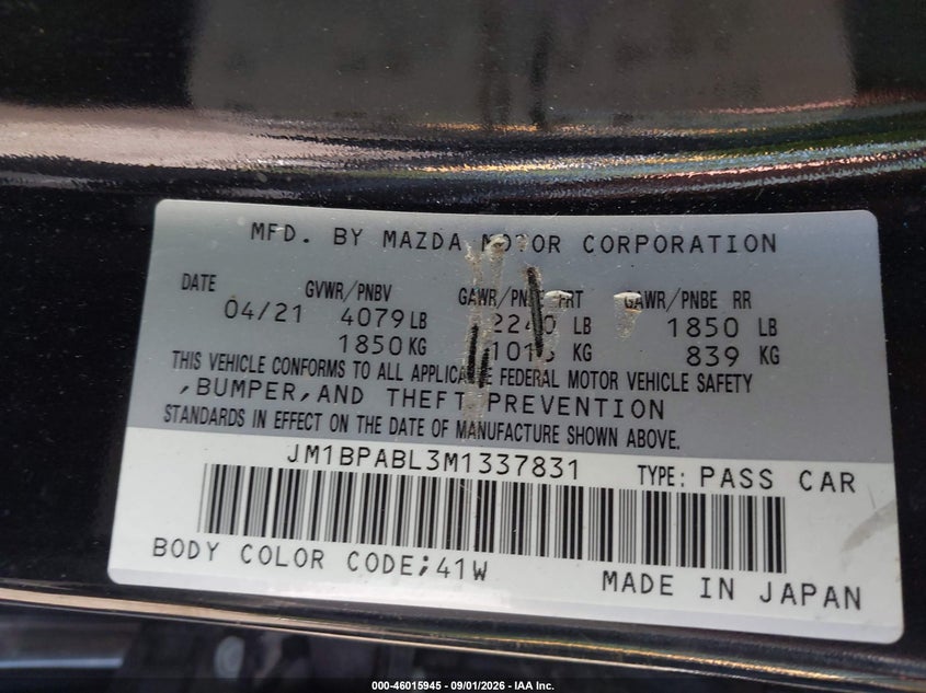 2021 MAZDA MAZDA3 · Фото 9