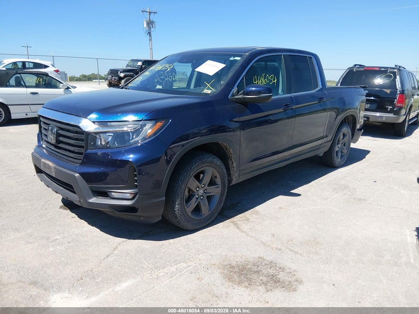 2021 Honda Ridgeline, Удар сзади, IAAI, VIN 5FPYK3F55MB011298 — фото 2