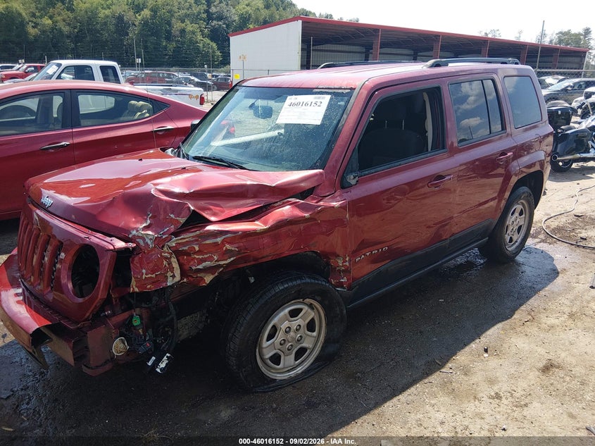 Vin: 1c4njpbb5gd716745, lot: 46515543, jeep patriot sport 20162