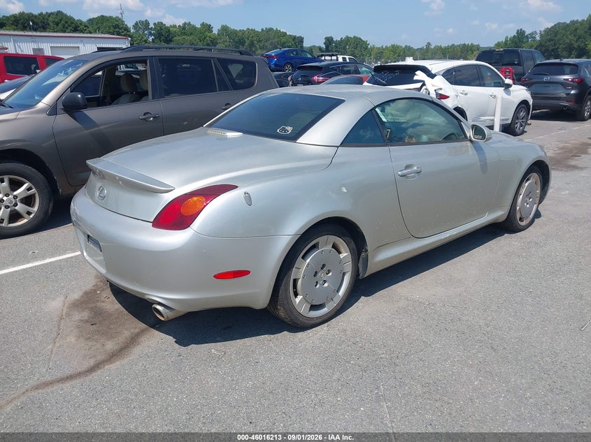 2002 LEXUS SC 430 auction photo 4