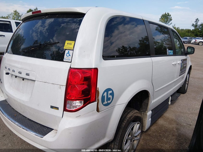 DODGE GRAND CARAVAN 2015 VIN 2C7WDGBG5FR634357