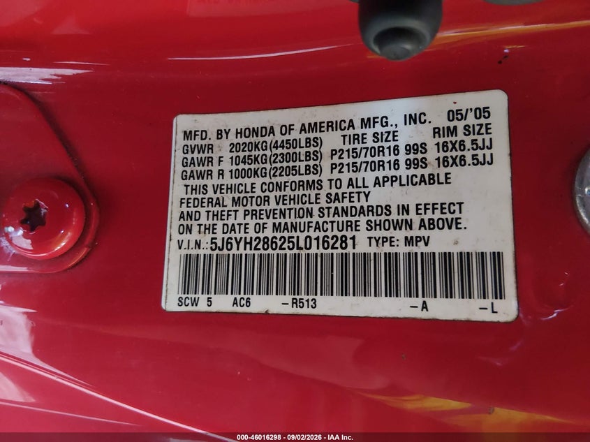 2005 HONDA ELEMENT EX · Фото 9