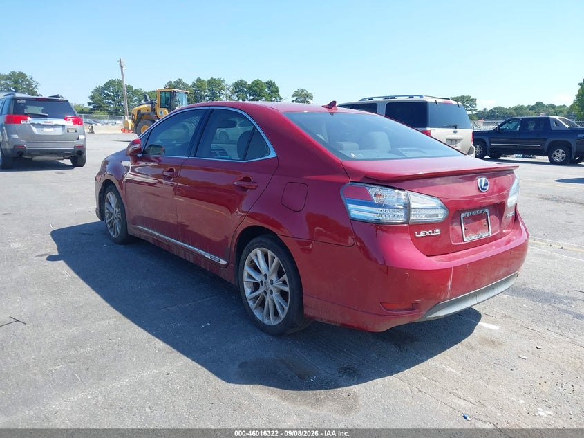 Vin: jthbb1ba2a2033438, lot: 46515713, lexus hs 250h premium 20103