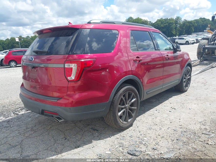 Vin: 1fm5k7d89jgc90235, lot: 46515909, ford explorer xlt 20184