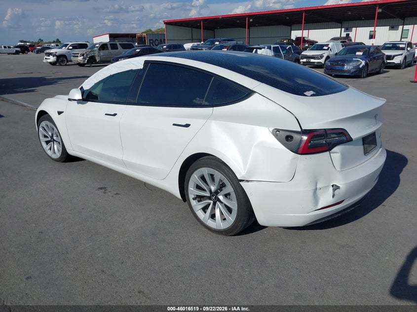 Vin: 5yj3e1eb7nf174297, lot: 46515910, tesla model 3 long range dual motor all-wheel drive 20223