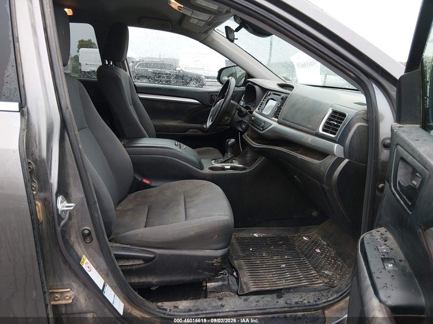2017 TOYOTA HIGHLANDER SPORT UTILITY VEHICLE 3.5L V-6 DI, DOHC, VVT, REGULAR , 295HP