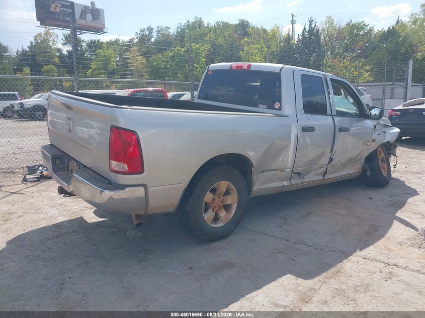 Vin: 1c6rr6ft0hs744786, lot: 46516081, ram 1500 tradesman  4x2 6'4 box 20174