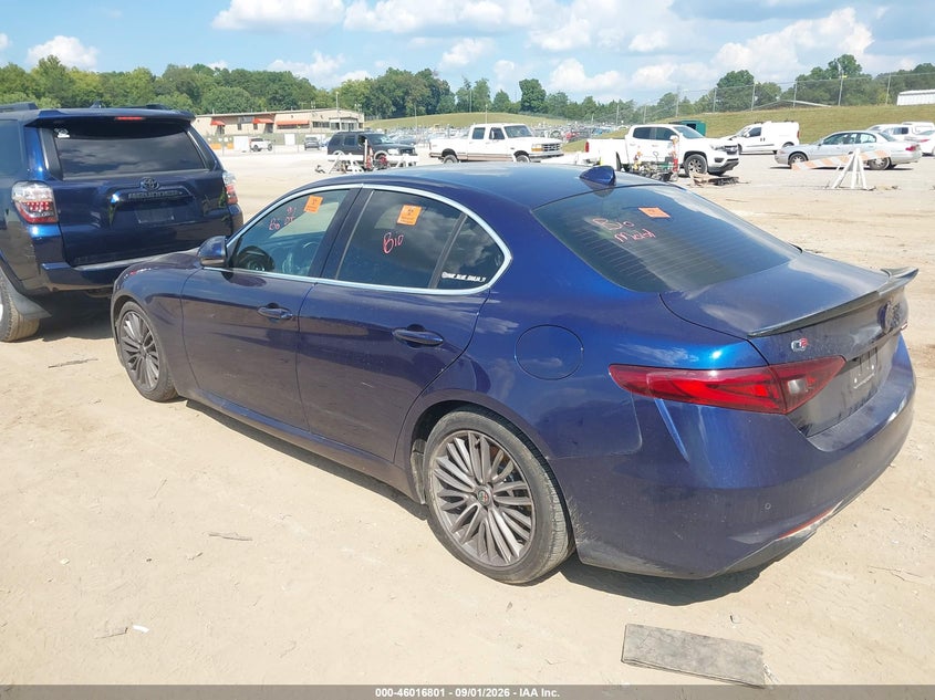 Vin: zarfaecn0h7540436, lot: 46516192, alfa romeo giulia ti rwd 20173
