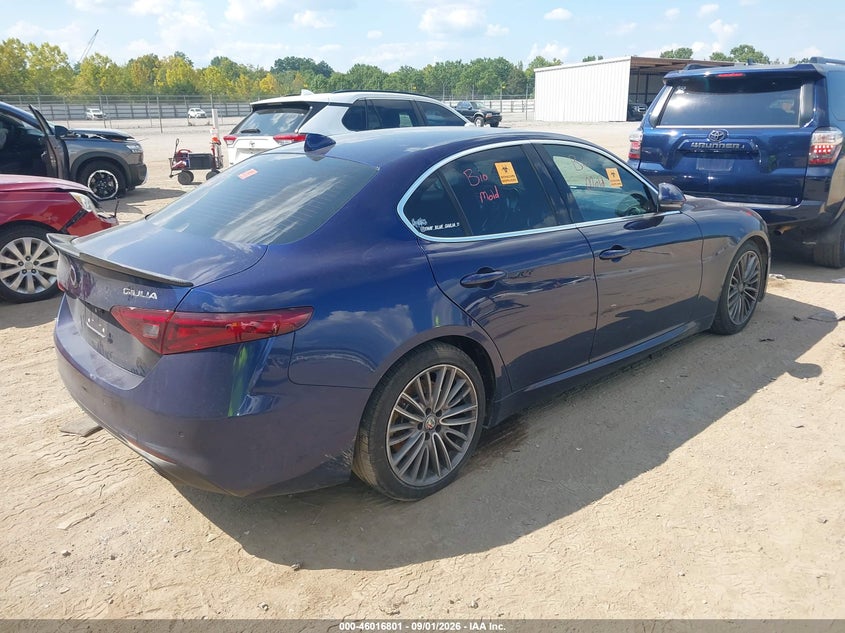 Vin: zarfaecn0h7540436, lot: 46516192, alfa romeo giulia ti rwd 20174