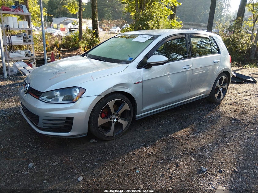 VOLKSWAGEN GOLF GTI 2015 VIN 3VW4T7AU6FM031937
