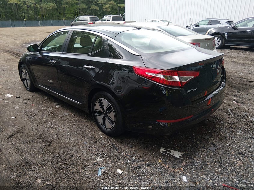 2012 KIA OPTIMA HYBRID auction photo 3