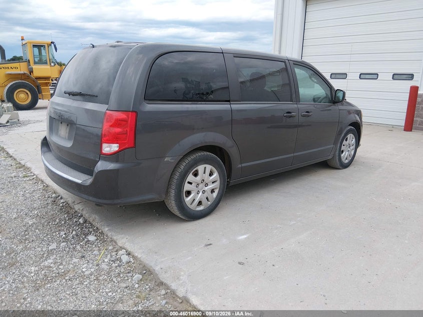 Vin: 2c4rdgbg9jr273394, lot: 46516291, dodge grand caravan se 20184
