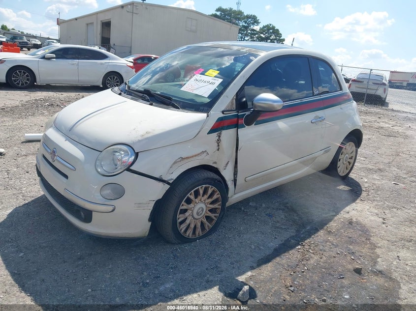 Vin: 3c3cffcr6ct225088, lot: 46516331, fiat 500 lounge 20122