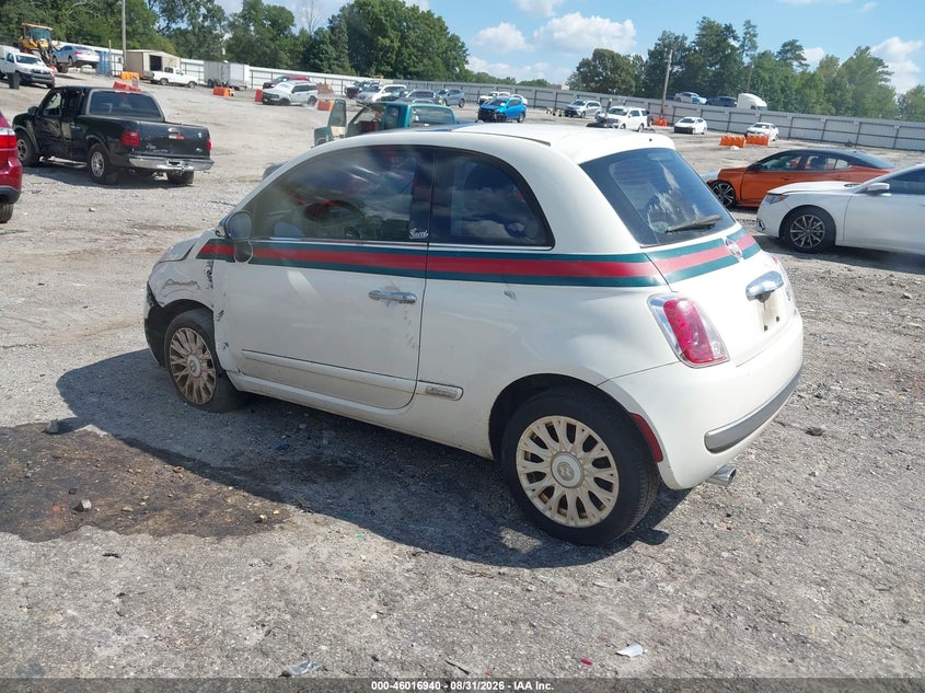 Vin: 3c3cffcr6ct225088, lot: 46516331, fiat 500 lounge 20123