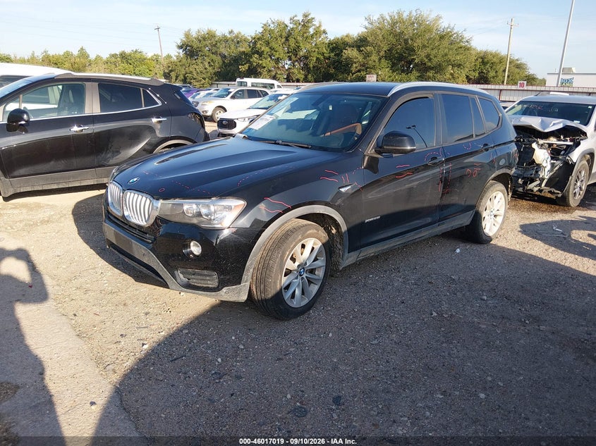 2015 BMW X3, Rear, IAAI, VIN 5UXWX9C53F0D48161 — photo 2
