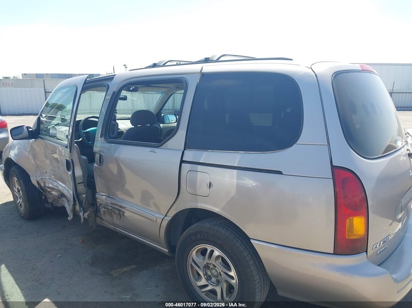 NISSAN QUEST 2000 VIN 4N2XN11T6YD846519