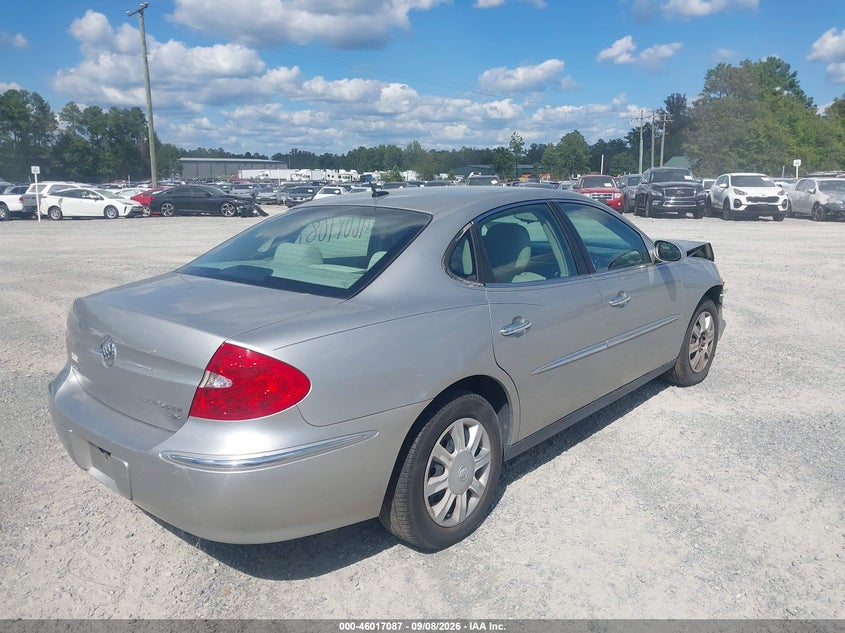 BUICK LACROSSE 2008 VIN 2G4WC582281281704