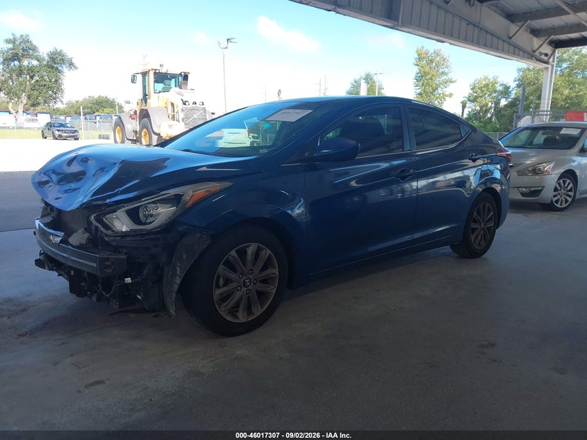 2015 Hyundai Elantra Se, Удар спереди, IAAI, VIN KMHDH4AE0FU422956 — фото 2