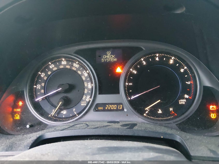 LEXUS IS 250 2008 VIN JTHBK262482067643