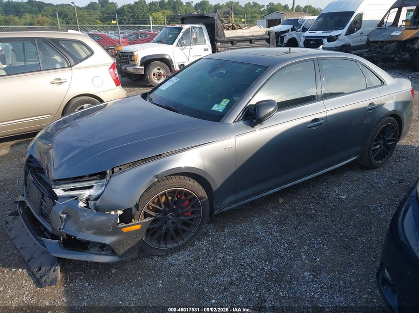 Vin: wauenaf41ja058182, lot: 46516922, audi a4 2.0t premium/2.0t tech premium 20182
