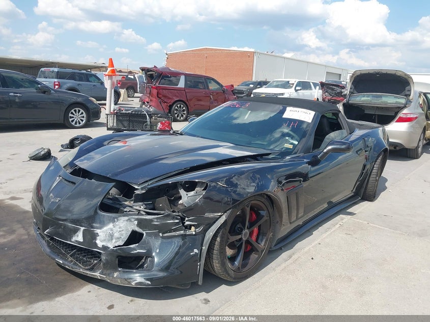 Vin: 1g1ys3dw2c5109525, lot: 46516954, chevrolet corvette grand sport 20122