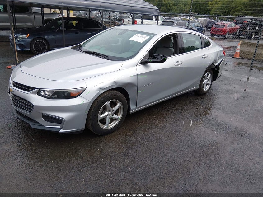 2016 Chevrolet Malibu, По колу, IAAI, VIN 1G1ZC5ST3GF225189 — фото 2