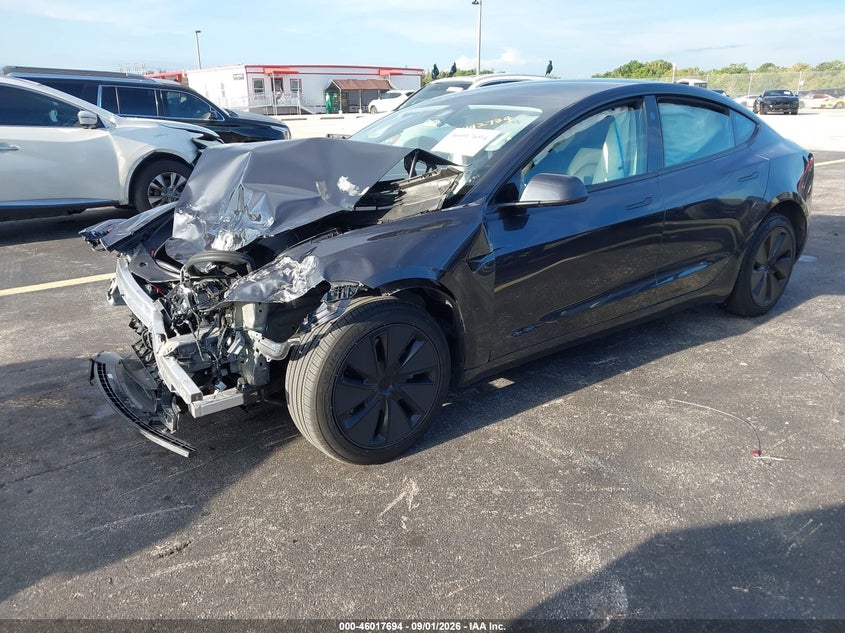 Vin: 5yj3e1ea9sf971105, lot: 46517085, tesla model 3 long range rear-wheel drive/standard rear-wheel drive 20252
