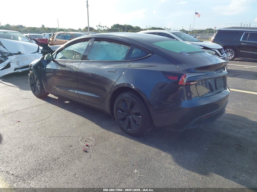 Vin: 5yj3e1ea9sf971105, lot: 46517085, tesla model 3 long range rear-wheel drive/standard rear-wheel drive 20253