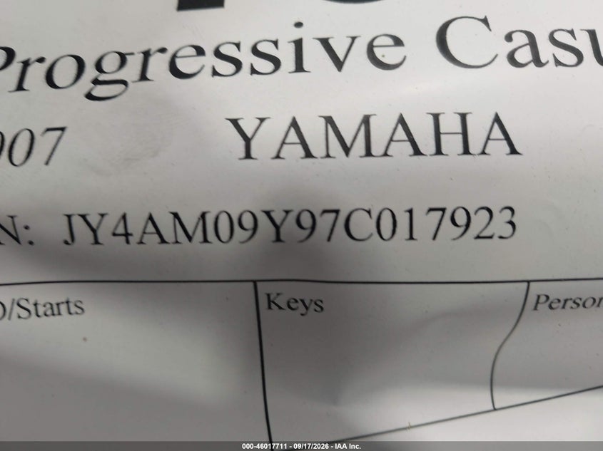 YAMAHA YFM700 2007