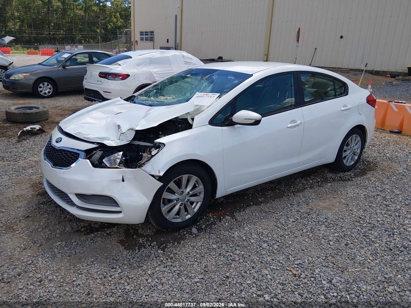 Vin: knafx4a66f5415347, lot: 46517128, kia forte lx 20152