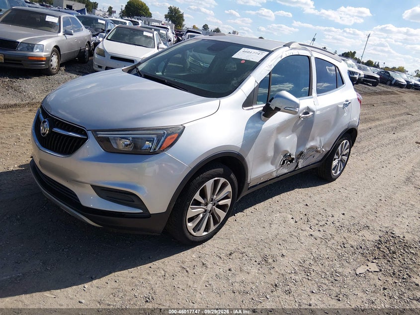 Vin: kl4cjasb2jb646686, lot: 46517138, buick encore preferred 20182