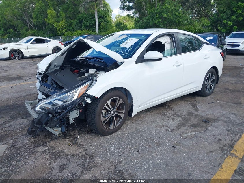 NISSAN SENTRA 2022 VIN 3N1AB8CV8NY292615