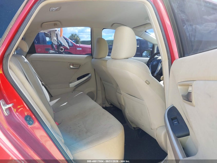 TOYOTA PRIUS 2013 VIN JTDKN3DU6D0340848