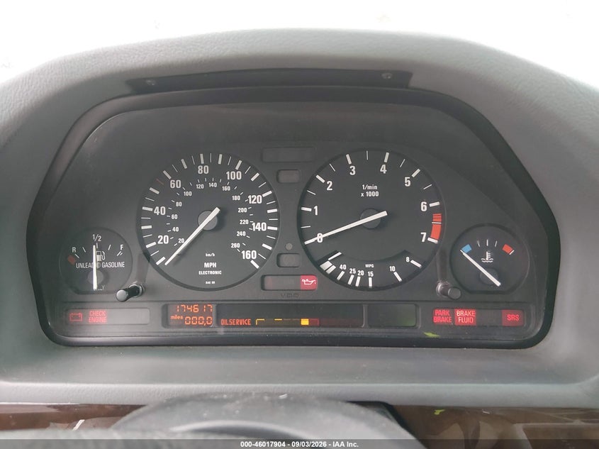 BMW 525 1995 VIN WBAHD6326SGK59641