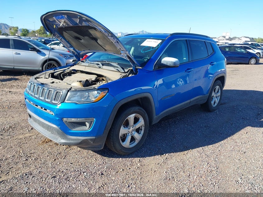 Vin: 3c4njdbb2kt596954, lot: 46517372, jeep compass latitude 4x4 20192