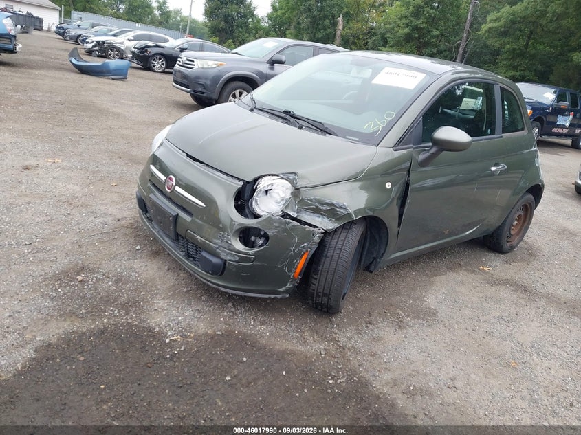 Vin: 3c3cffar2dt725768, lot: 46517381, fiat 500 pop 20132