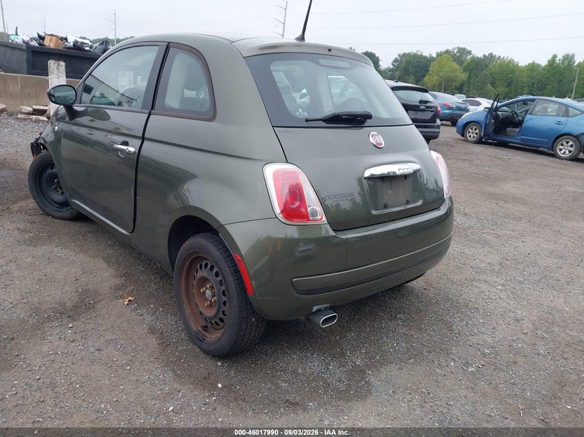 Vin: 3c3cffar2dt725768, lot: 46517381, fiat 500 pop 20133